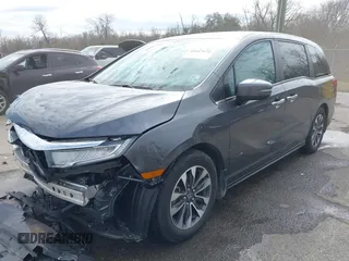 2023 Honda Odyssey EX-L with VIN 5FNRL6H69PB063863, listed as a IAAI auction lot 41647672 with 25,652 mi miles. Bid and sale history available at carsss.com. Image 17.
