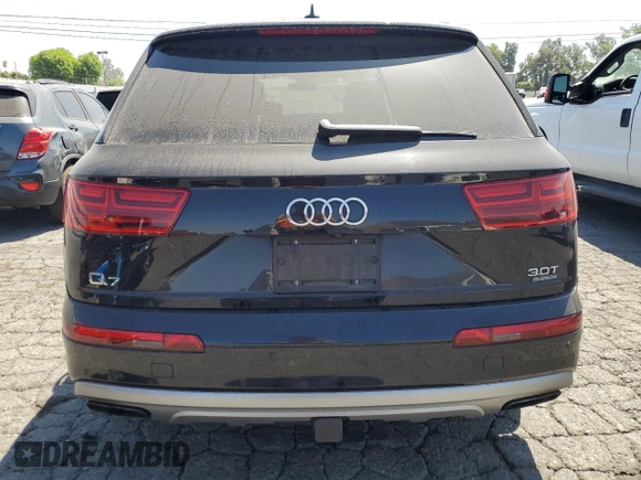 2018 Audi Q7 Premium Plus with VIN WA1LAAF70JD028163, listed as a Copart auction lot 61989305 with 191,095 mi miles and Clean title. Bid and sale history available at DreamBid. Image 6.