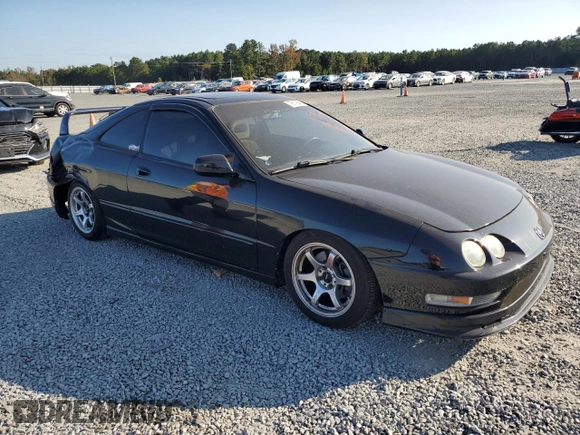 2001 Acura Integra LS with VIN JH4DC43561S004050, listed as a Copart auction lot 76619944 with 210,876 mi miles and Salvage Title. Bid and sale history available at carsss.com. Image 4.