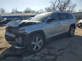 2021 Jeep Grand Cherokee Limited with VIN 1C4RJKBG5M8118501, listed as a Copart auction lot 42408115 with 117,939 mi miles and Salvage Title. Bid and sale history available at DreamBid. Image 1.