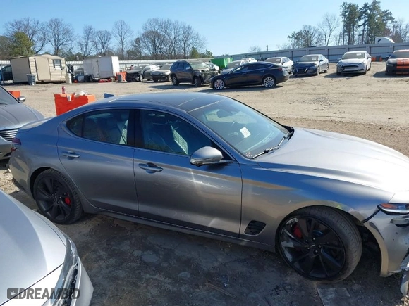 2022 Genesis G70 3.3T with VIN KMTG54TE0NU084191, listed as a IAAI auction lot 41479649 with 51,548 mi miles. Bid and sale history available at carsss.com. Image 13.