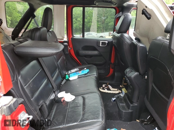 2018 Jeep Wrangler Unlimited Sahara with VIN 1C4HJXEG9JW146717, listed as a Copart auction lot 55062845 with 148,844 mi miles and Salvage title. Bid and sale history available at DreamBid. Image 11.