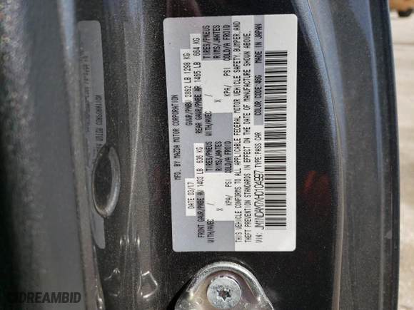 2017 Mazda MX-5 Miata RF Grand Touring with VIN JM1NDAM7XH0104997, listed as a Copart auction lot 70150734 with 43,489 mi miles and Salvage Title. Bid and sale history available at carsss.com. Image 14.