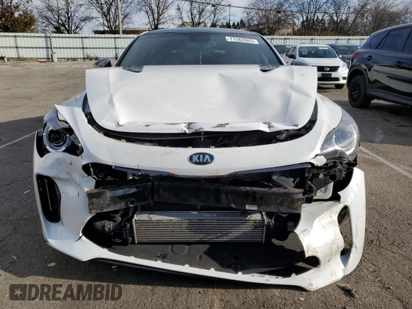 2021 Kia Stinger GT-Line with VIN KNAE15LA3M6098185, listed as a Copart auction lot 77583563 with 70,852 mi miles and Salvage Title. Bid and sale history available at carsss.com. Image 5.