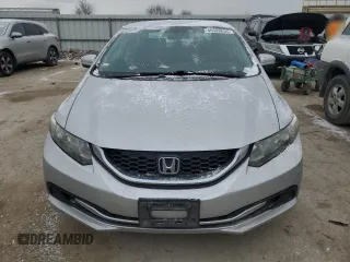 2015 Honda Civic Sedan LX with VIN 19XFB2F53FE006166, listed as a Copart auction lot 45543635 with 159,965 mi miles and Salvage Title. Bid and sale history available at carsss.com. Image 5.