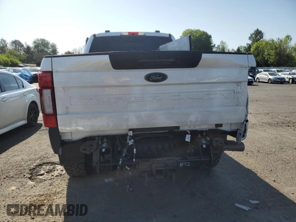 2022 Ford F-350 XL with VIN 1FT8W3BT2NEC89662, listed as a Copart auction lot 54242585 with 14,369 mi miles and Salvage title. Bid and sale history available at DreamBid. Image 6.