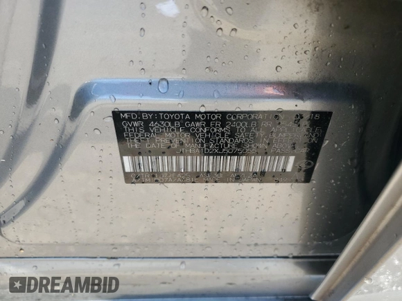 2018 Lexus IS 300 with VIN JTHBA1D2XJ5075055, listed as a Copart auction lot 52713195 with 62,597 mi miles and Salvage title. Bid and sale history available at DreamBid. Image 12.