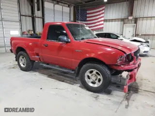 2002 Ford Ranger XL with VIN 1FTYR11U62PA10767, listed as a Copart auction lot 85024224 with 186,312 mi miles and Salvage Title. Bid and sale history available at carsss.com. Image 4.