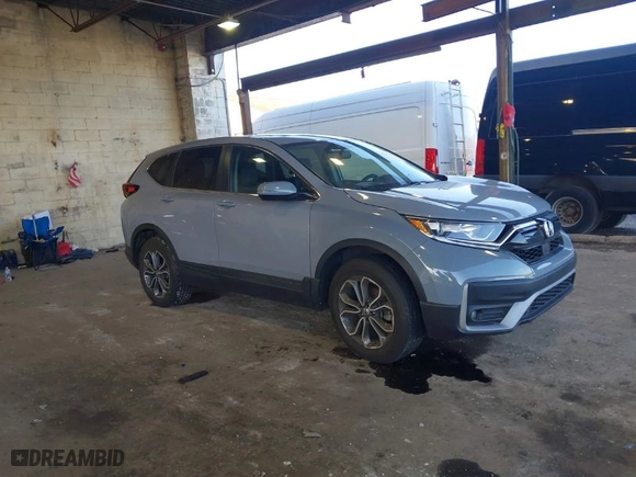 2021 Honda CR-V EX-L with VIN 5J6RW2H85MA010741, listed as a IAAI auction lot 41296406 with 17,309 mi miles. Bid and sale history available at carsss.com. Image 1.