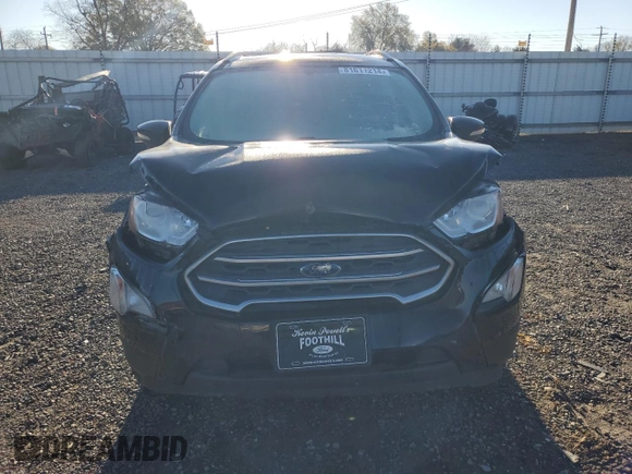 2020 Ford EcoSport SE with VIN MAJ6S3GLXLC341470, listed as a Copart auction lot 49461355 with 55,363 mi miles and Salvage Title. Bid and sale history available at DreamBid. Image 5.