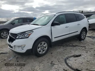 2016 Chevrolet Traverse LS z VIN 1GNKRFED0GJ203317, wystawiony jako Copart lot #52224485 z przebiegiem 144 729 mil mil oraz Czysty tytuł • Clean title. Historia ofert i sprzedaży dostępna na DreamBid. Obrazek 1.