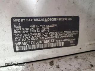 2018 BMW 3 Series 330e iPerformance with VIN WBA8E1C56JA159633, listed as a Copart auction lot 45280275 with 113,997 mi miles and Salvage Title. Bid and sale history available at carsss.com. Image 12.