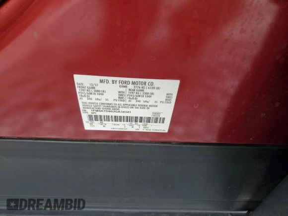 2018 Ford Explorer XLT with VIN 1FM5K7D80JGA34341, listed as a Copart auction lot 52063215 with 102,388 mi miles and Salvage Title. Bid and sale history available at DreamBid. Image 15.