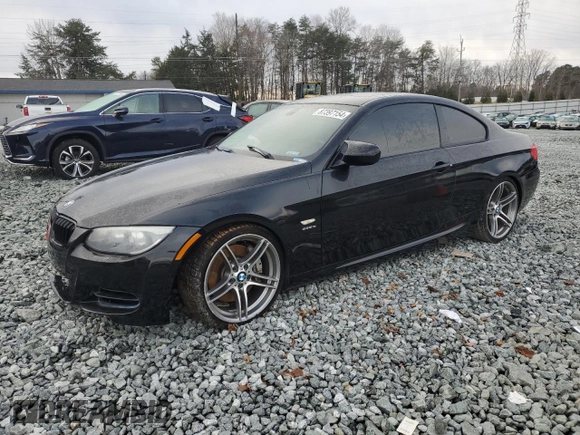 2013 BMW 3 Series 335is with VIN WBAKG1C58DJ217519, listed as a Copart auction lot 87397154 with 75,821 mi miles and Salvage Title. Bid and sale history available at carsss.com. Image 1.
