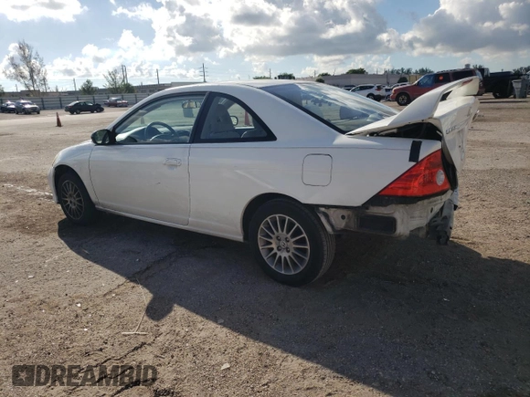 2005 Honda Civic Cpe LX with VIN 1HGEM22525L049352, listed as a Copart auction lot 73554414 with 79,872 mi miles and Salvage Title. Bid and sale history available at carsss.com. Image 2.