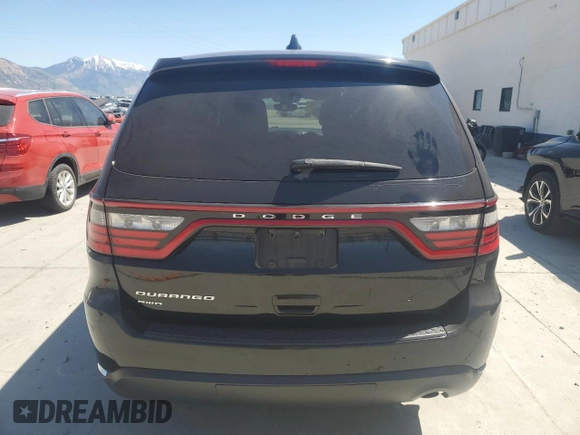 2017 Dodge Durango SXT with VIN 1C4RDJAG7HC643744, listed as a Copart auction lot 57668375 with 150,446 mi miles and Salvage title. Bid and sale history available at DreamBid. Image 6.