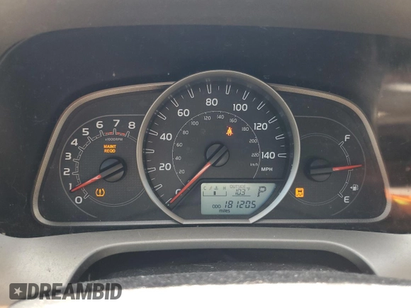 2013 Toyota RAV4 XLE with VIN 2T3RFREV9DW076123, listed as a Copart auction lot 61753125 with 181,205 mi miles and Salvage title. Bid and sale history available at DreamBid. Image 9.