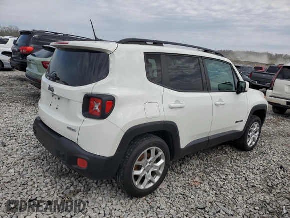 2017 Jeep Renegade Latitude with VIN ZACCJBBB7HPG33623, listed as a Copart auction lot 52420805 with 107,893 mi miles and Salvage title. Bid and sale history available at DreamBid. Image 3.