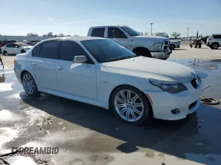 2008 BMW 5 Series 550i with VIN WBANW53588CT54834, listed as a Copart auction lot 46326725 with 182,990 mi miles and Salvage Title. Bid and sale history available at carsss.com. Image 4.