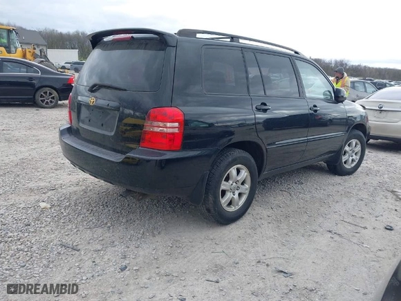 2001 Toyota Highlander with VIN JTEGF21AX10014128, listed as a IAAI auction lot 42053732 with 90,000 mi miles. Bid and sale history available at carsss.com. Image 4.
