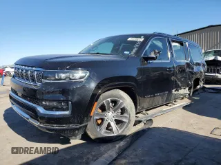 2023 Jeep Grand Wagoneer z VIN 1C4SJVEJ0PS510657, wystawiony jako Copart lot #85664164 z przebiegiem 31 737 mil mil oraz Czysty tytuł • Clean title. Historia ofert i sprzedaży dostępna na DreamBid. Obrazek 1.