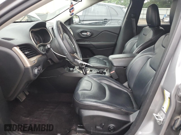 2017 Jeep Cherokee Limited with VIN 1C4PJMDS2HW504590, listed as a Copart auction lot 57287625 with 119,502 mi miles and Salvage title. Bid and sale history available at DreamBid. Image 7.