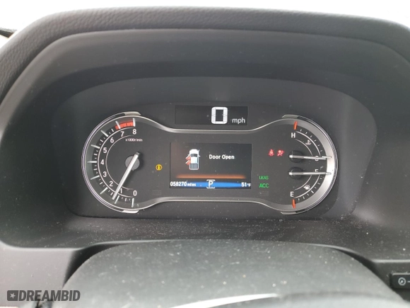 2019 Honda Ridgeline RTL-E with VIN 5FPYK3F70KB025561, listed as a Copart auction lot 51146985 with 58,270 mi miles and Salvage Title. Bid and sale history available at carsss.com. Image 9.