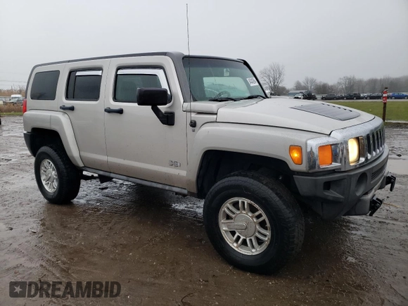 2007 Hummer H3 SUV with VIN 5GTDN13EX78106248, listed as a Copart auction lot 84343994 with 188,430 mi miles and Clean Title. Bid and sale history available at DreamBid. Image 4.