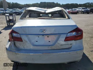 2012 Hyundai Genesis 5.0L with VIN KMHGC4DHXCU171151, listed as a Copart auction lot 81632104 with 97,389 mi miles and Salvage Title. Bid and sale history available at carsss.com. Image 6.
