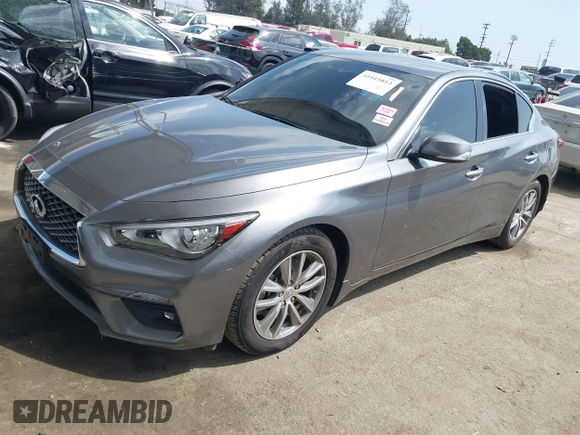 2021 Infiniti Q50 Pure with VIN JN1EV7AP3MM704464, listed as a IAAI auction lot 41915813 with 28,596 mi miles and . Bid and sale history available at DreamBid. Image 17.
