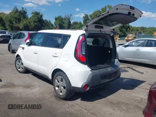 2016 Kia Soul with VIN KNDJN2A20G7259395, listed as a IAAI auction lot 40314516 with 72,168 mi miles. Bid and sale history available at carsss.com. Image 3.