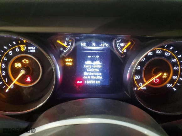 2018 Jeep Wrangler Sport S with VIN 1C4GJXAG1JW232637, listed as a Copart auction lot 45451105 with 116,235 mi miles and Salvage Title. Bid and sale history available at carsss.com. Image 9.