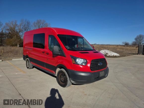 2016 Ford Transit with VIN 1FTBW2CVXGKA35556, listed as a Copart auction lot 47542205 with 157,137 mi miles and Salvage Title. Bid and sale history available at DreamBid. Image 1.