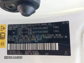 2018 Lexus RX 350 with VIN 2T2BZMCA6JC143175, listed as a IAAI auction lot 41837445 with 46,682 mi miles and . Bid and sale history available at DreamBid. Image 9.