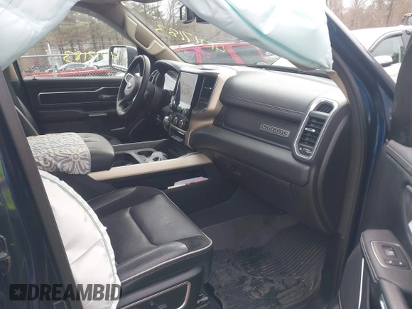 2019 Ram 1500 Laramie with VIN 1C6SRFDT9KN588340, listed as a IAAI auction lot 41717183 with 56,623 mi miles. Bid and sale history available at carsss.com. Image 5.