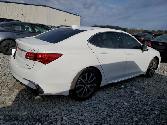 2018 Acura TLX w/Technology Pkg with VIN 19UUB3F55JA000511, listed as a Copart auction lot 47259135 with 48,259 mi miles and Salvage Title. Bid and sale history available at carsss.com. Image 3.