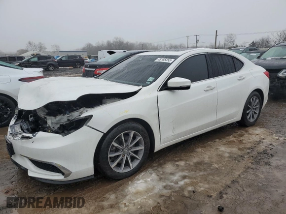 2019 Acura TLX w/Technology Pkg with VIN 19UUB1F58KA000864, listed as a Copart auction lot 45185355 with 68,646 mi miles and Salvage Title. Bid and sale history available at carsss.com. Image 1.