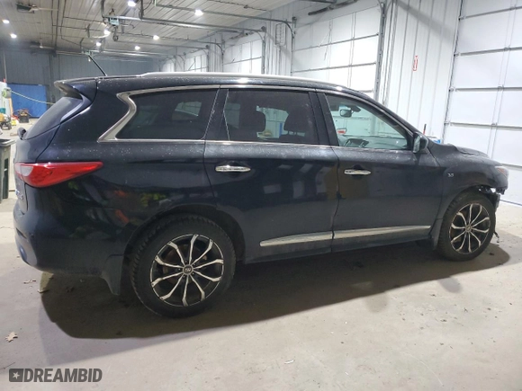 2015 Infiniti QX60 with VIN 5N1AL0MM7FC552414, listed as a Copart auction lot 87033624 with 165,698 mi miles and Salvage Title. Bid and sale history available at carsss.com. Image 3.