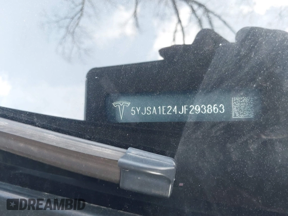 2018 Tesla Model S 75D z VIN 5YJSA1E24JF293863, wystawiony jako IAAI lot #41770779 z przebiegiem Nie podano mil oraz . Historia ofert i sprzedaży dostępna na DreamBid. Obrazek 9.