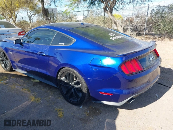 2015 Ford Mustang GT with VIN 1FA6P8CF3F5408952, listed as a IAAI auction lot 42074310 with 104,559 mi miles and . Bid and sale history available at carsss.com. Image 3.