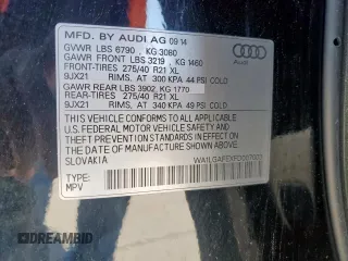2015 Audi Q7 Premium Plus with VIN WA1LGAFEXFD007003, listed as a Copart auction lot 48522145 with 69,468 mi miles and Salvage Title. Bid and sale history available at DreamBid. Image 13.