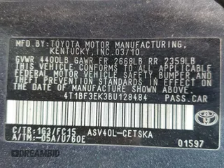 2011 Toyota Camry LE with VIN 4T1BF3EK3BU128484, listed as a Copart auction lot 55527225 with 236,198 mi miles and Clean Title. Bid and sale history available at carsss.com. Image 12.