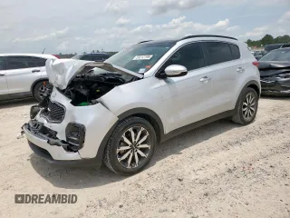 2018 Kia Sportage EX with VIN KNDPN3AC6J7419831, listed as a Copart auction lot 59212195 with 66,485 mi miles and Salvage title. Bid and sale history available at DreamBid. Image 1.