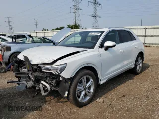 2023 Audi Q3 S line Premium with VIN WA1DECF32P1109127, listed as a Copart auction lot 60193785 with 2,762 mi miles and Salvage title. Bid and sale history available at DreamBid. Image 1.