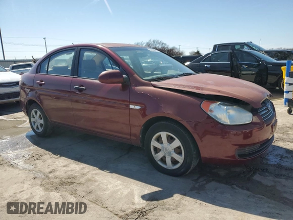 2007 Hyundai Accent GLS with VIN KMHCN46C77U123350, listed as a Copart auction lot 46856845 with 150,833 mi miles and Clean Title. Bid and sale history available at carsss.com. Image 4.