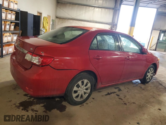 2011 Toyota Corolla L with VIN JTDBU4EE3B9125842, listed as a Copart auction lot 52858335 with 134,422 mi miles and Salvage Title. Bid and sale history available at carsss.com. Image 3.