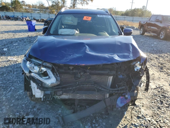 2017 Nissan Rogue S with VIN JN8AT2MV6HW013605, listed as a Copart auction lot 84361604 with 80,434 mi miles and Salvage Title. Bid and sale history available at carsss.com. Image 5.