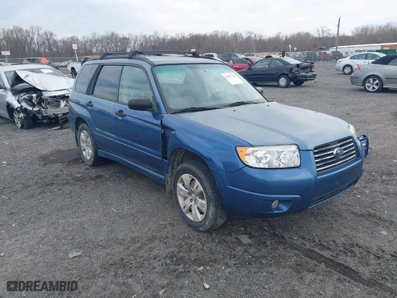 2008 Subaru Forester (Natl) X with VIN JF1SG63658H711915, listed as a IAAI auction lot 41827523 with 277,400 mi miles. Bid and sale history available at carsss.com. Image 1.