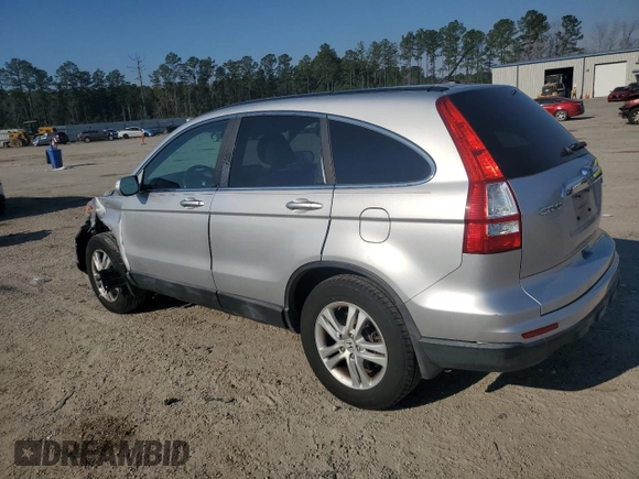 2011 Honda CR-V EX-L with VIN 5J6RE4H72BL064389, listed as a Copart auction lot 46989655 with 121,213 mi miles and Salvage Title. Bid and sale history available at carsss.com. Image 2.