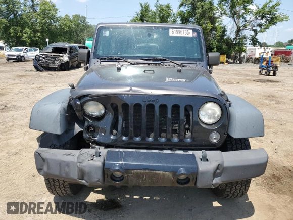 2014 Jeep Wrangler Unlimited Sport with VIN 1C4BJWDG1EL298161, listed as a Copart auction lot 61996735 with 176,043 mi miles and Salvage title. Bid and sale history available at DreamBid. Image 5.